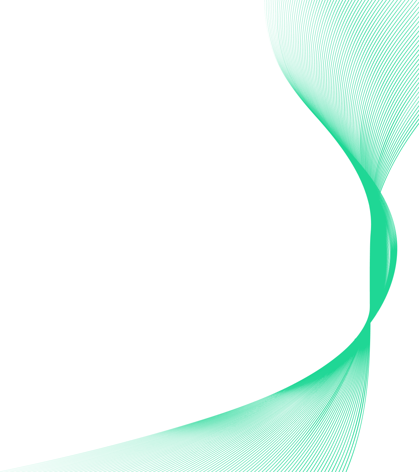 Abstract green lines